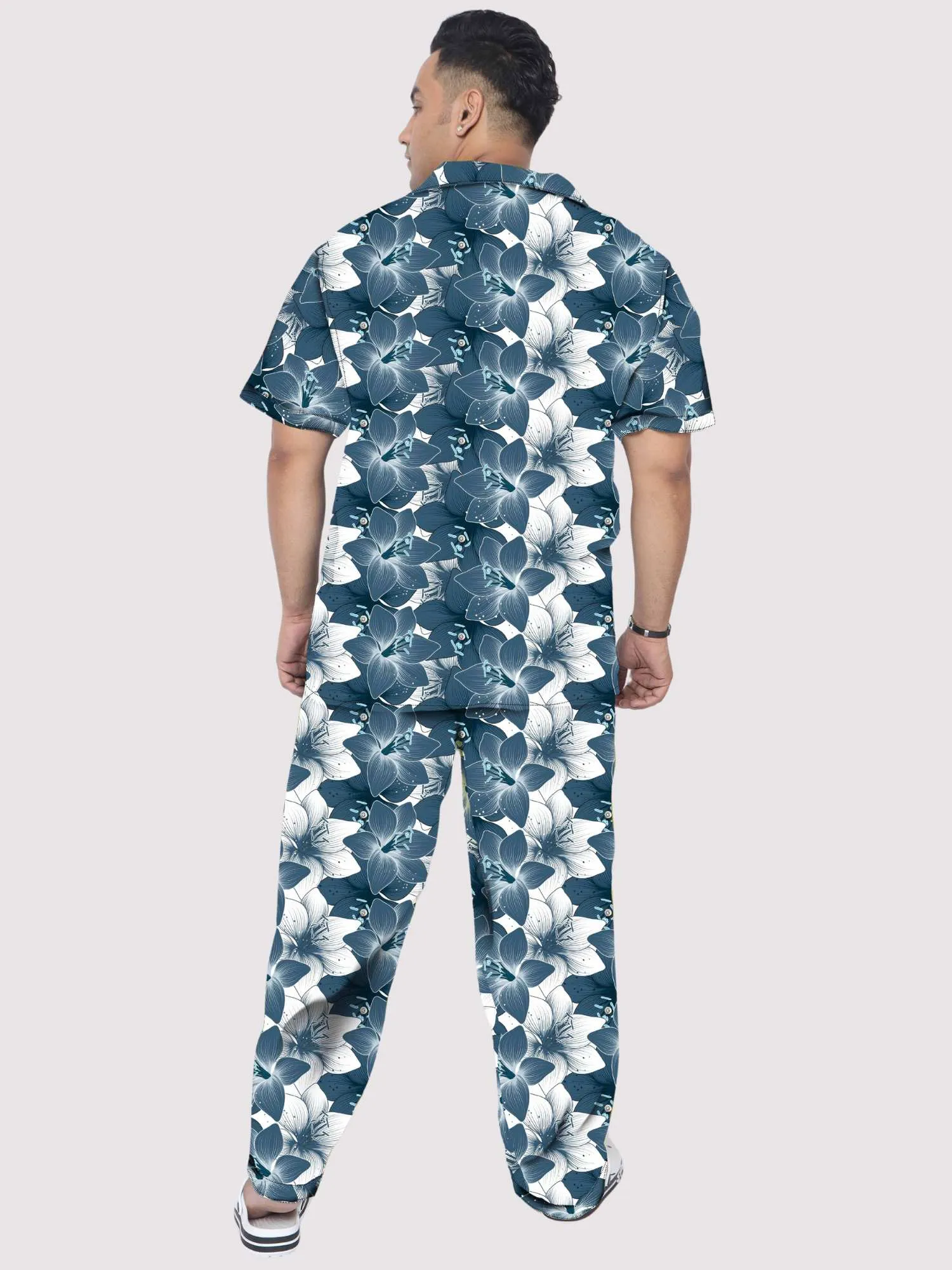 Lilies Flowers Plus Size Men's Co-ord Set