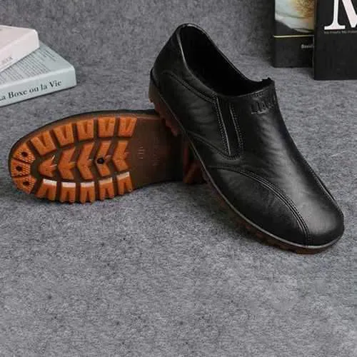 Men Casual Waterproof Flats Slip On Soft Loafers