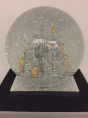 New York City Silver Snow Globe