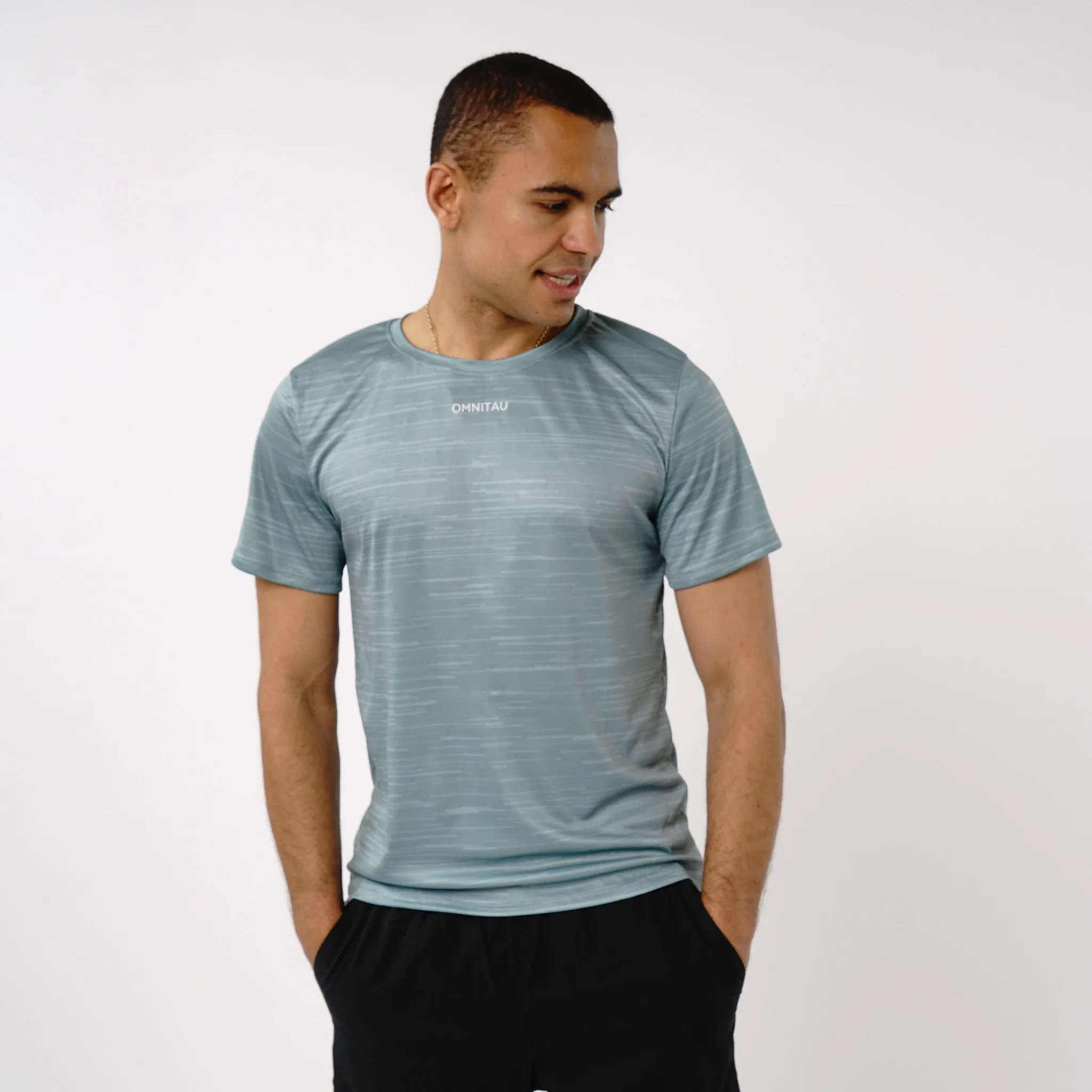 Omnitau Men's PriTech Phi Breathable Running T-Shirt - Kanga Green