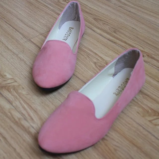 Plus Size Shoes Women Flats Candy Color Woman Loafers