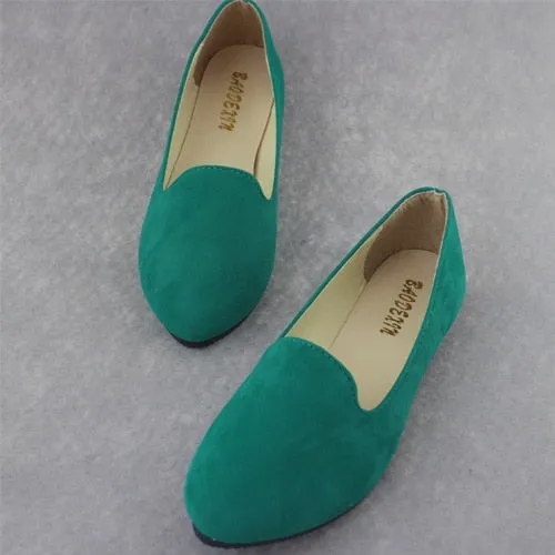 Plus Size Shoes Women Flats Candy Color Woman Loafers