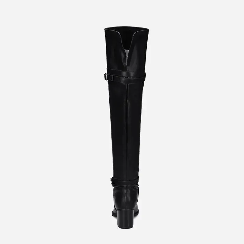 Pre Order:  Plush Thigh-High Riding Boots