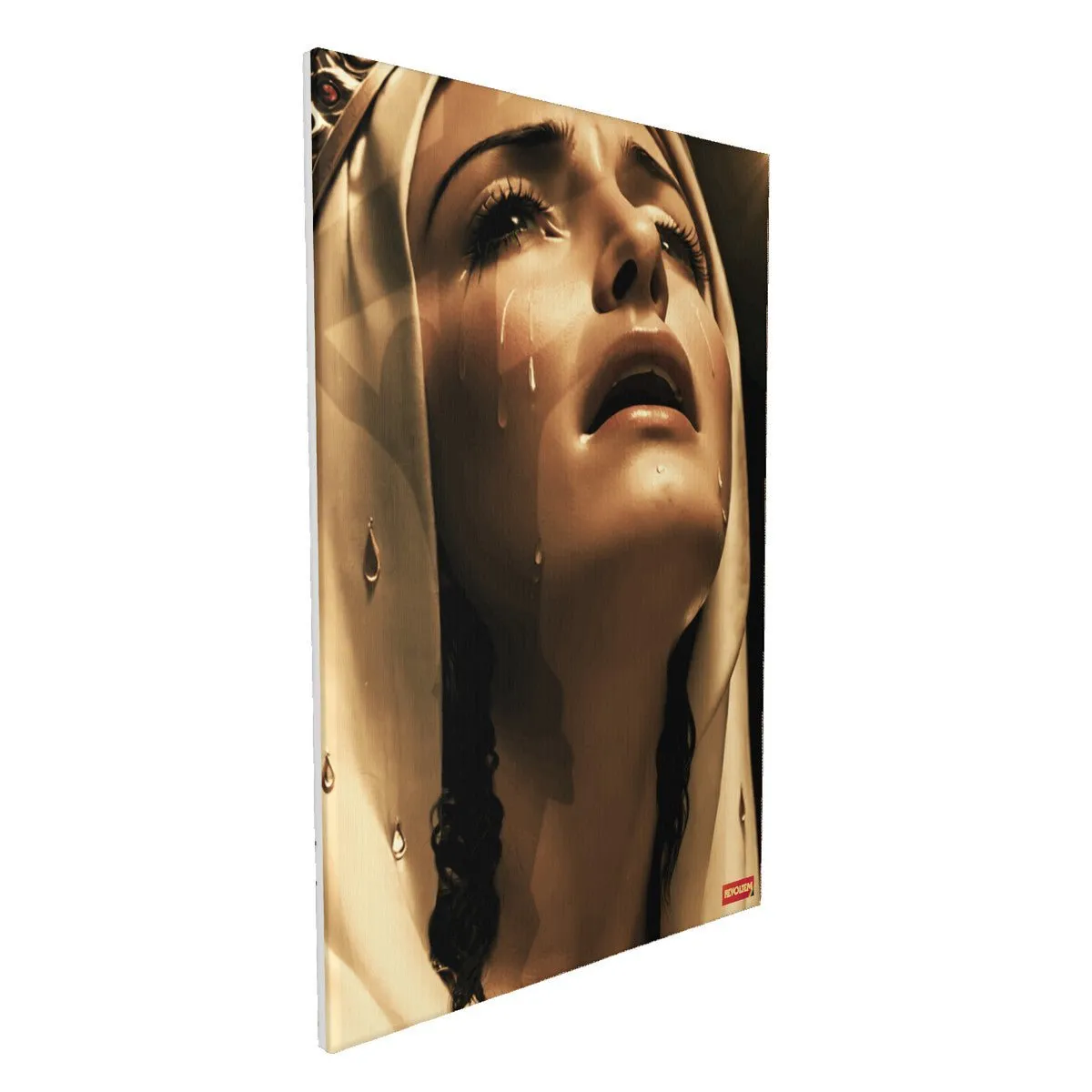 "Our lady of Sorrows" Canvas with Mounting Brackets 16x24in (vertical)