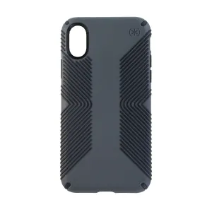 Speck Presidio Grip Series Case for Apple iPhone X - Charcoal Gray/Black