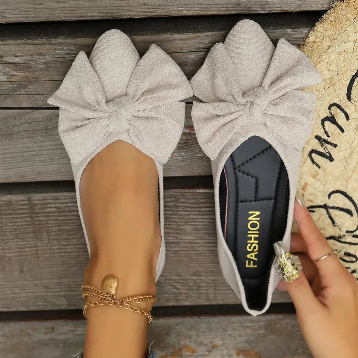 Trendy Casual Bow Tie Loafers