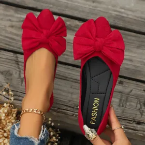 Trendy Casual Bow Tie Loafers