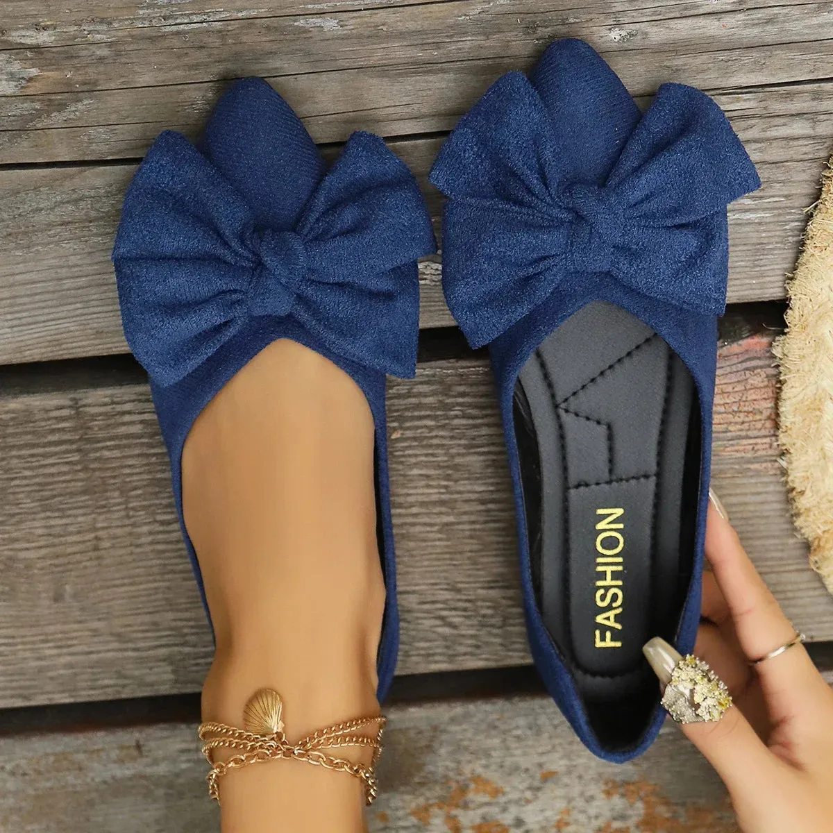 Trendy Casual Bow Tie Loafers