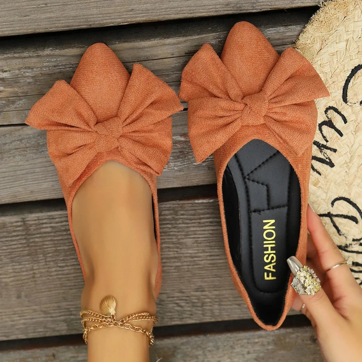 Trendy Casual Bow Tie Loafers