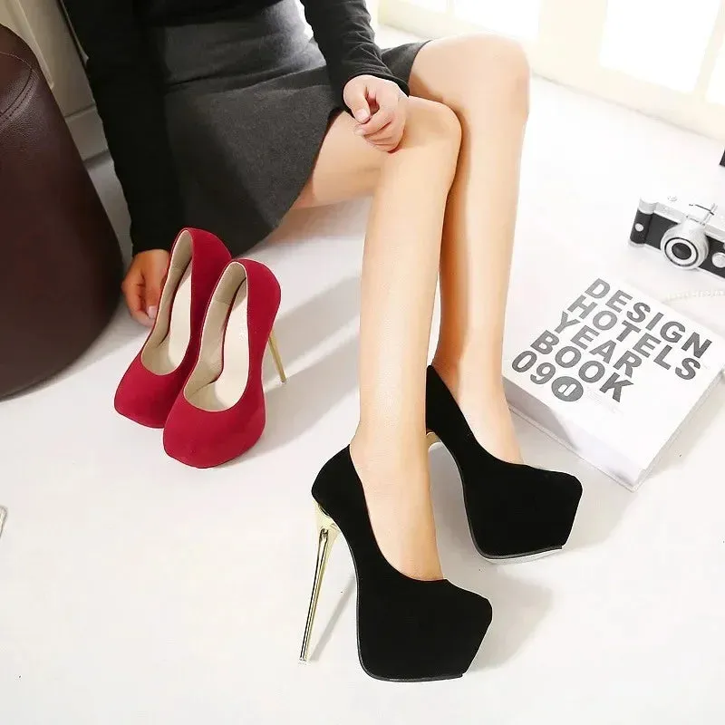 Trendy High Platform Thin Heels