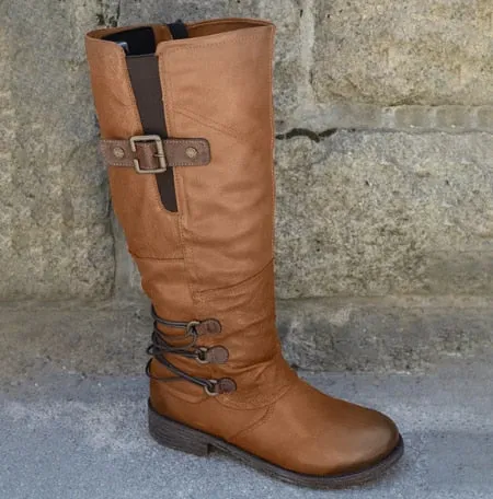 Trendy Knee High Suede Boots