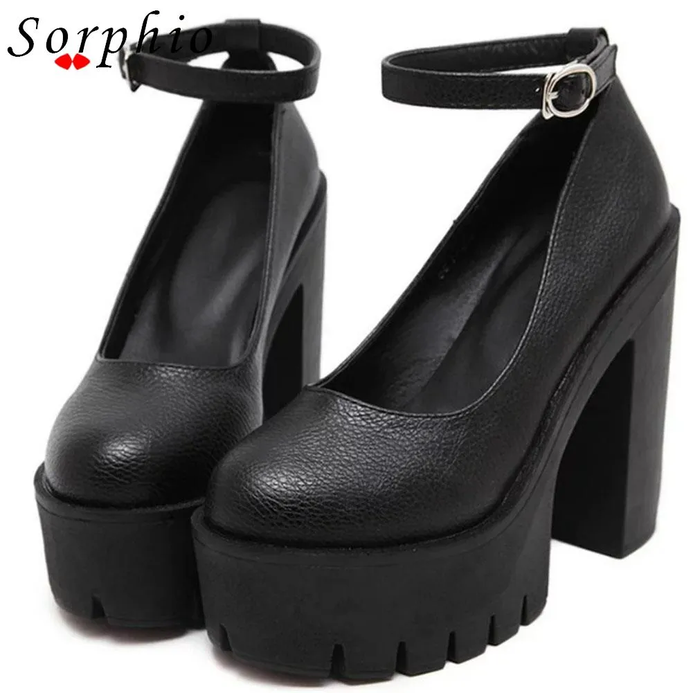 Trendy Mary Jane High Platform Heels