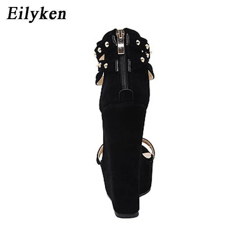 Trendy Metal Chain High Heel Peep Toe Heels