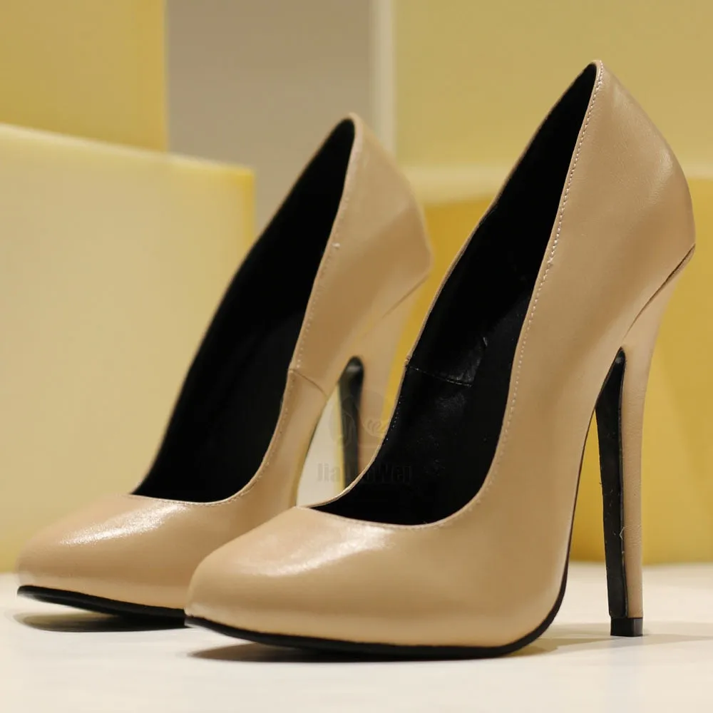 Trendy Stiletto Round Toe High Heels