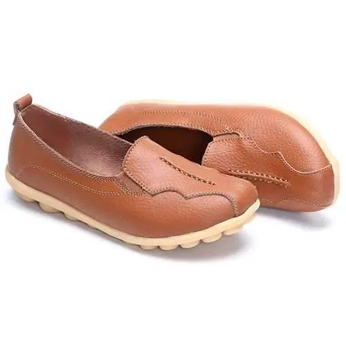 US Size 5-11 Round Toe Soft Sole Slip On Flat Loafers